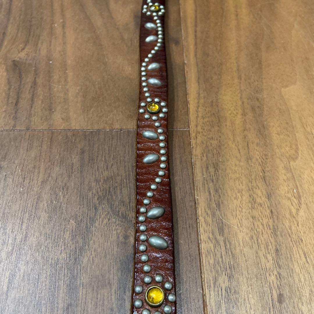 HTC フラワースタッズ ナローベルト イエローストーン 34inch