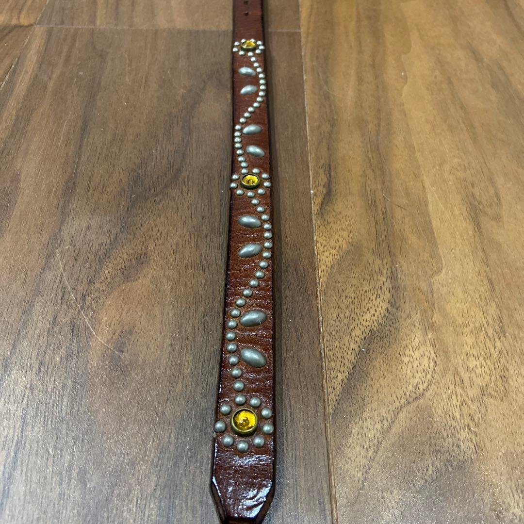 HTC フラワースタッズ ナローベルト イエローストーン 34inch