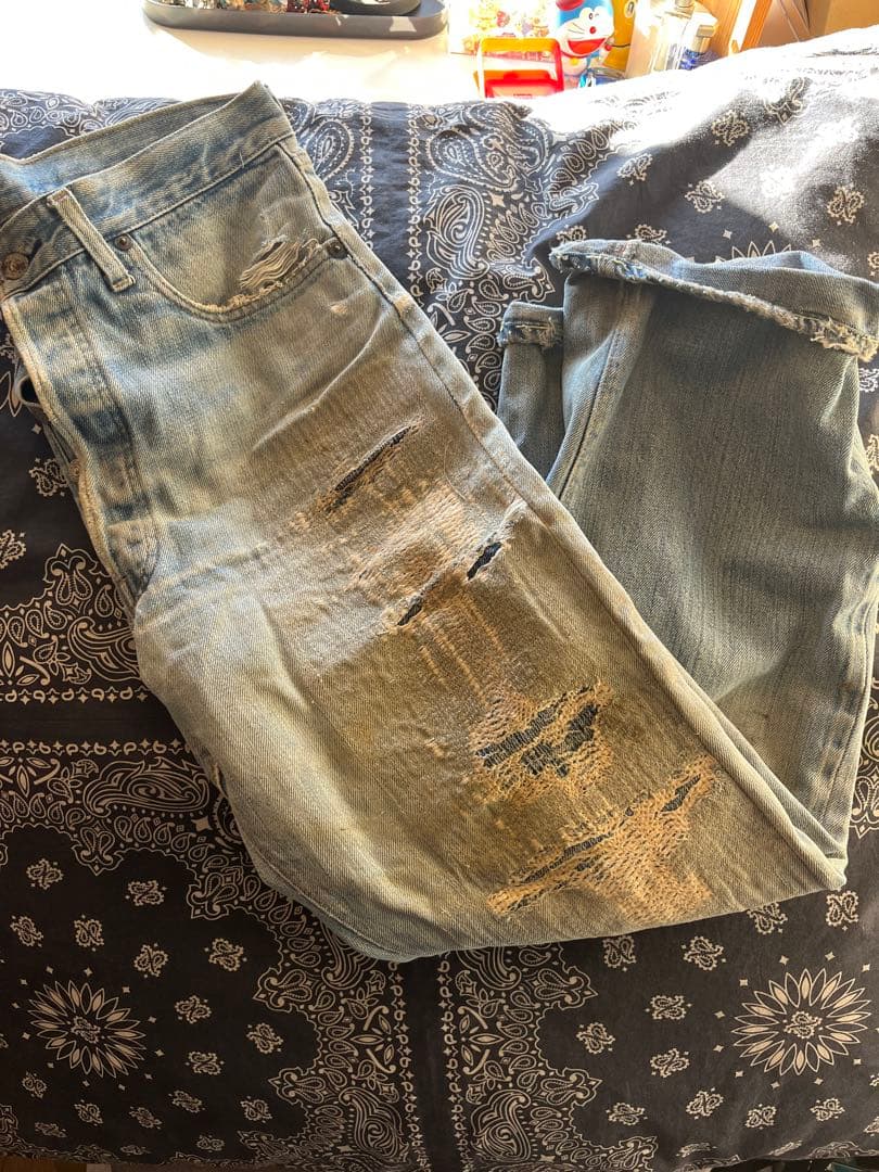 ま*ん様 Levi's 501 66前期 W38 赤耳 66 オリジナルレングス