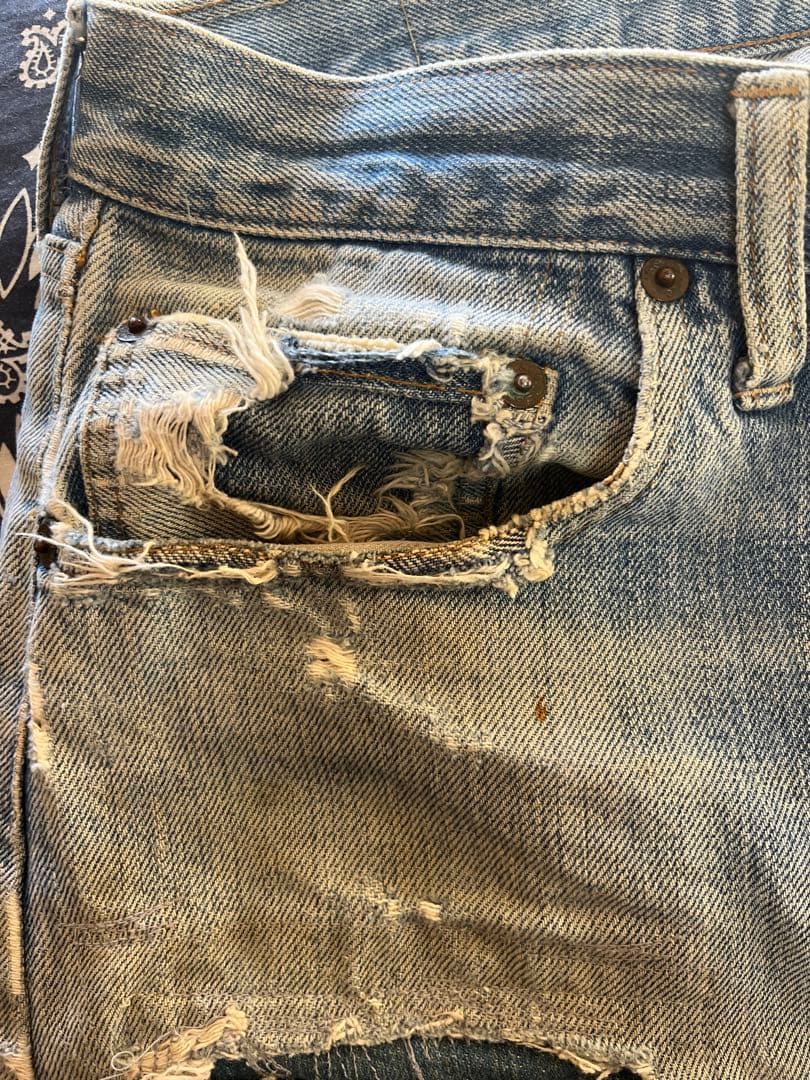 ま*ん様 Levi's 501 66前期 W38 赤耳 66 オリジナルレングス