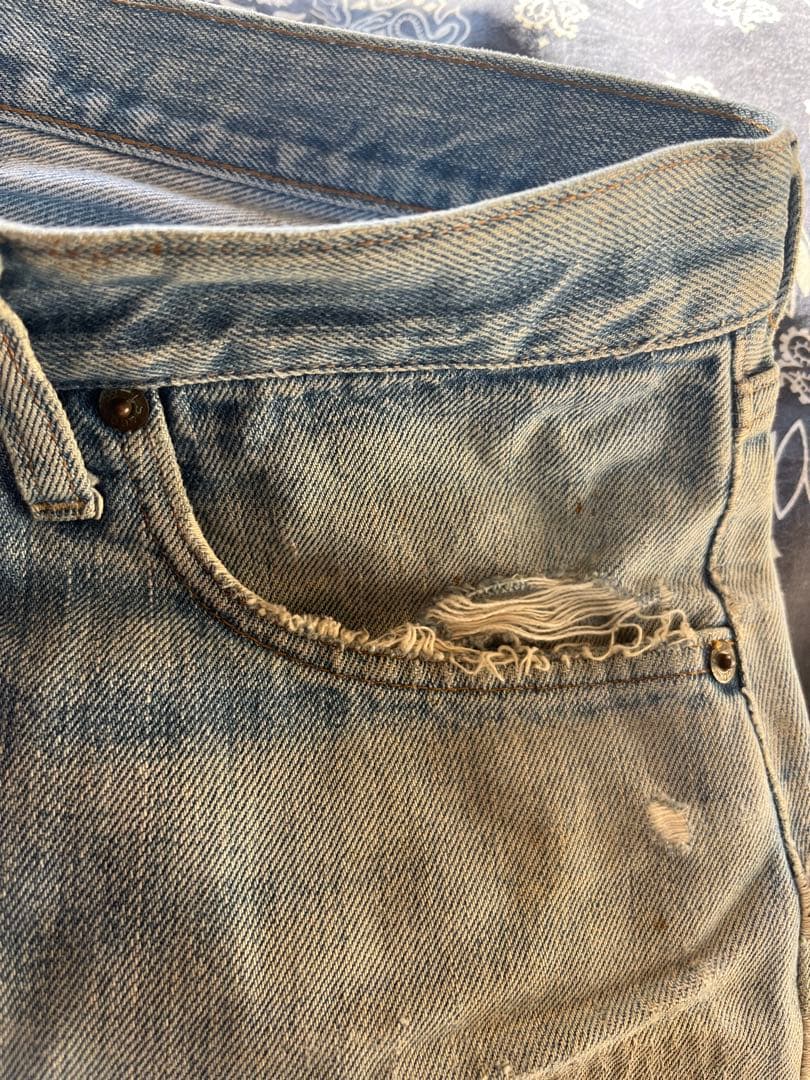 ま*ん様 Levi's 501 66前期 W38 赤耳 66 オリジナルレングス