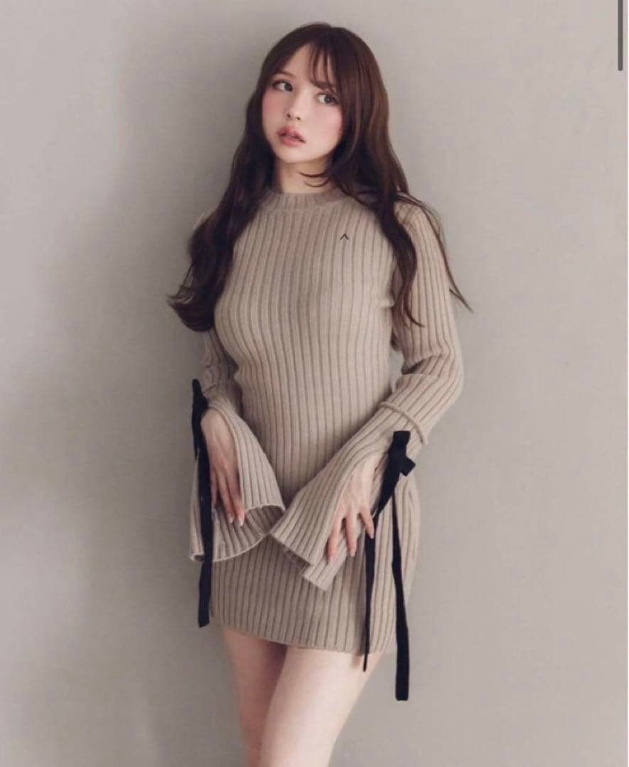 andmary Nora ribbon mini dress andmary dress