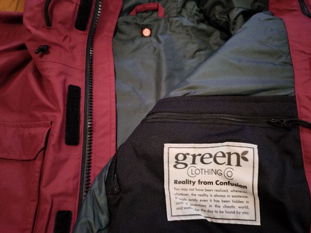 GREENCLOTHING PEACE JACKET Sサイズ　未使用