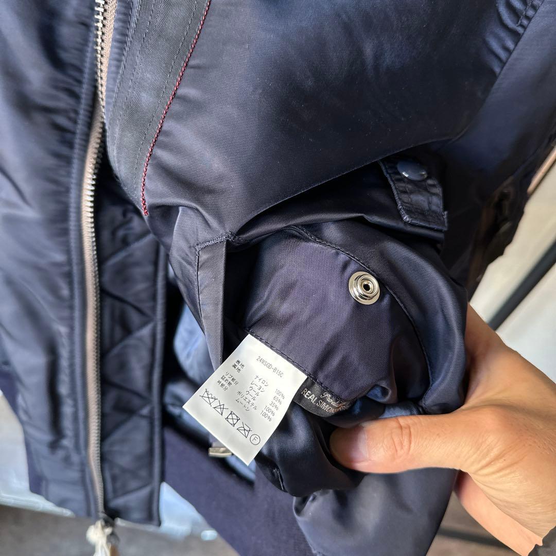 Sサイズ50s復刻ネイビー フライトジャケット TYPE B-15C青い