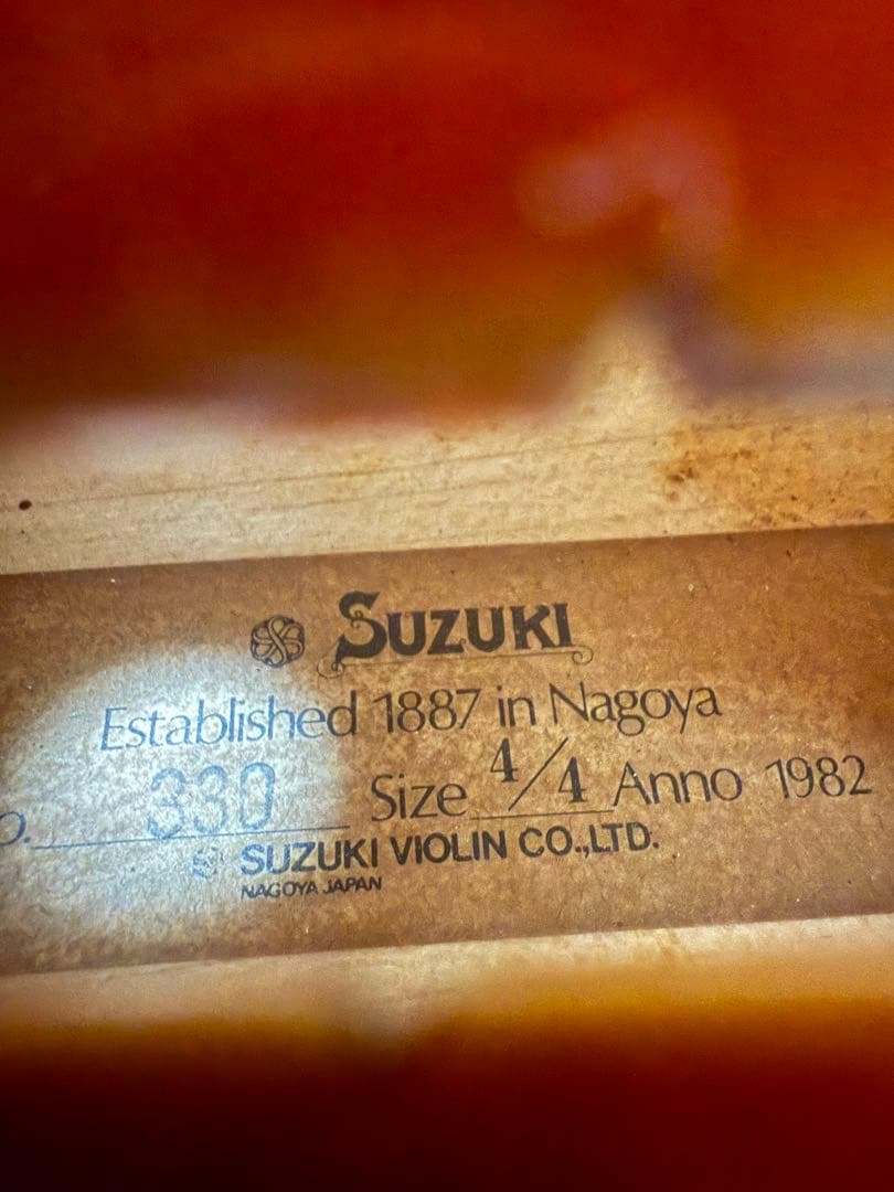 SUZUKI バイオリン　4/4