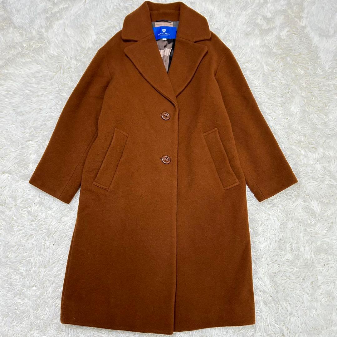 ブルーレーベルクレストブリッジ チェスターロングコート キャメル 36
