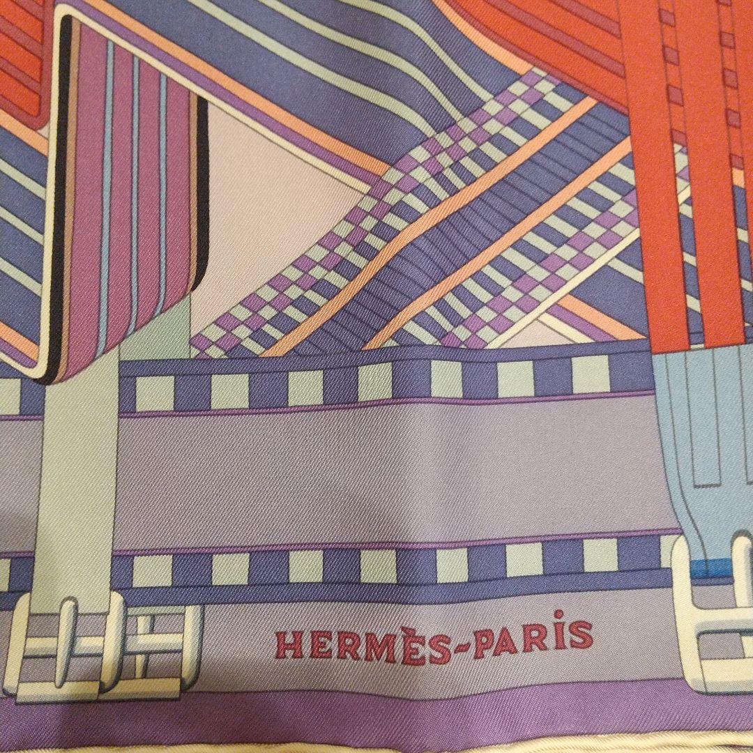 HERMÈS カレ90 ZIGZAG シルク100%