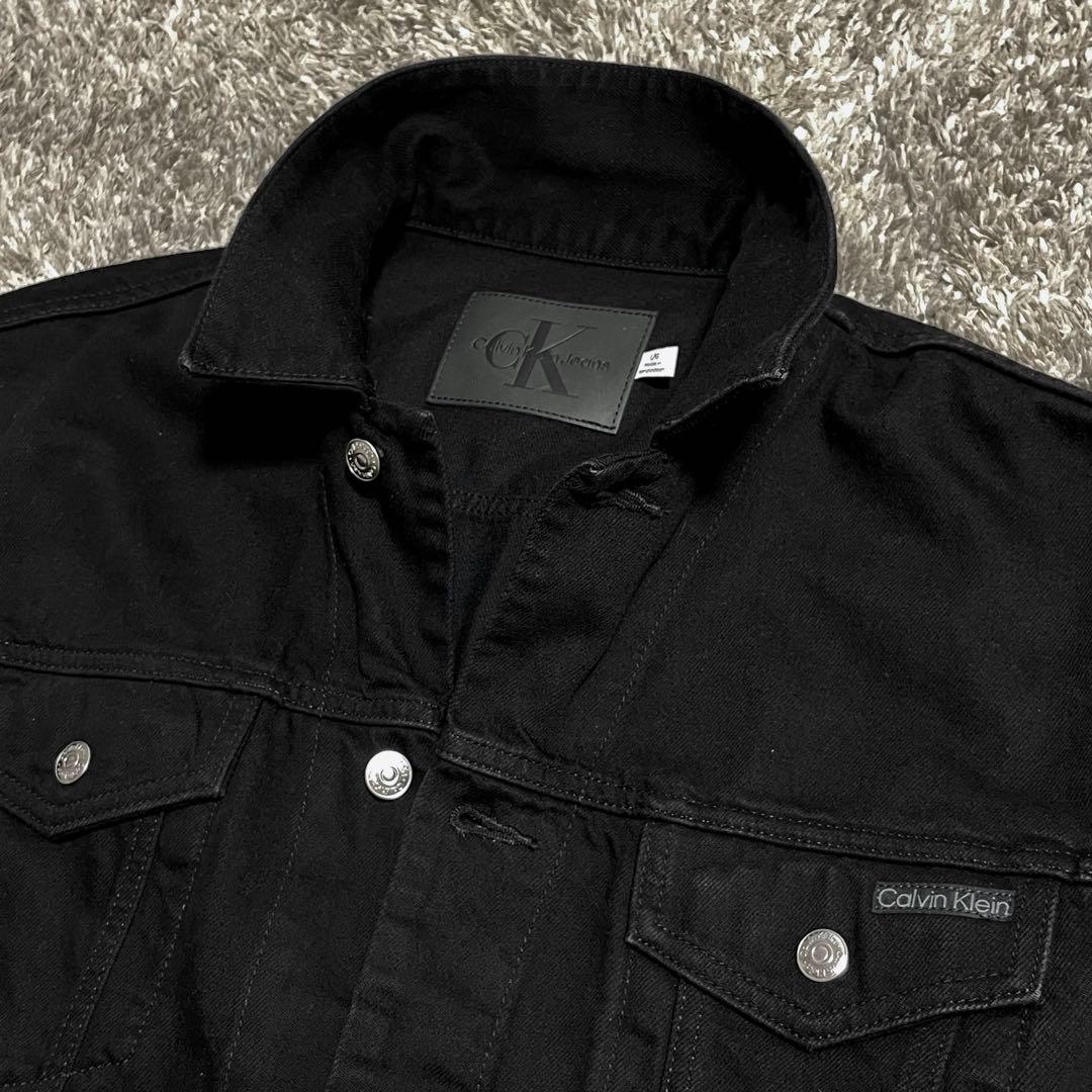  カルバンクライン ブラック デニムジャケット Lサイズ