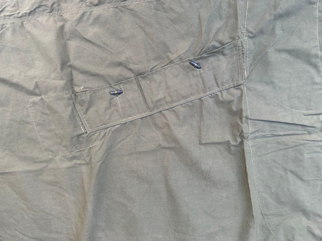 希少 新品 ルーマニア軍幕 パップテント シート タープ コットン ツーリング