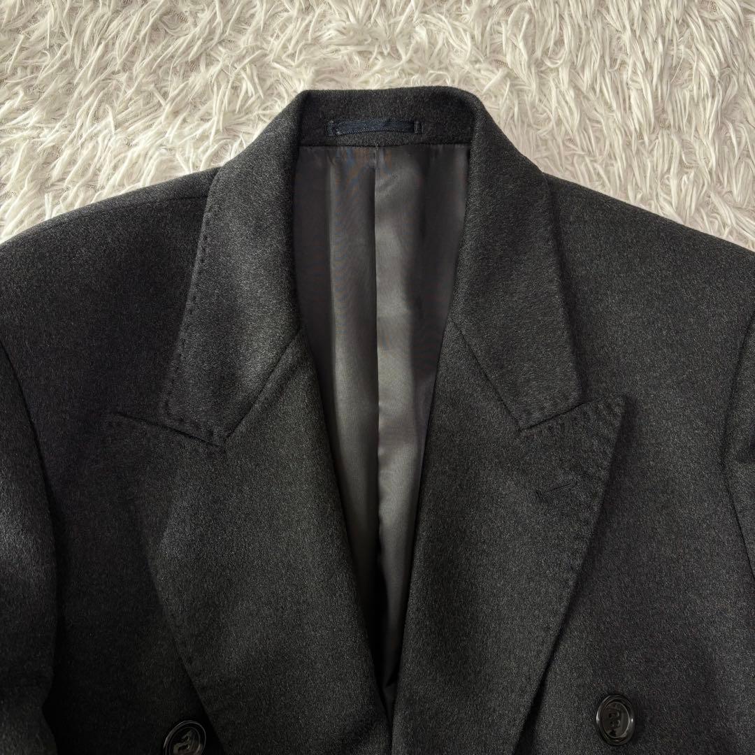 美品/カシミヤ100/XL相当✨ Thamespoint ダブルチェスターコート 2025