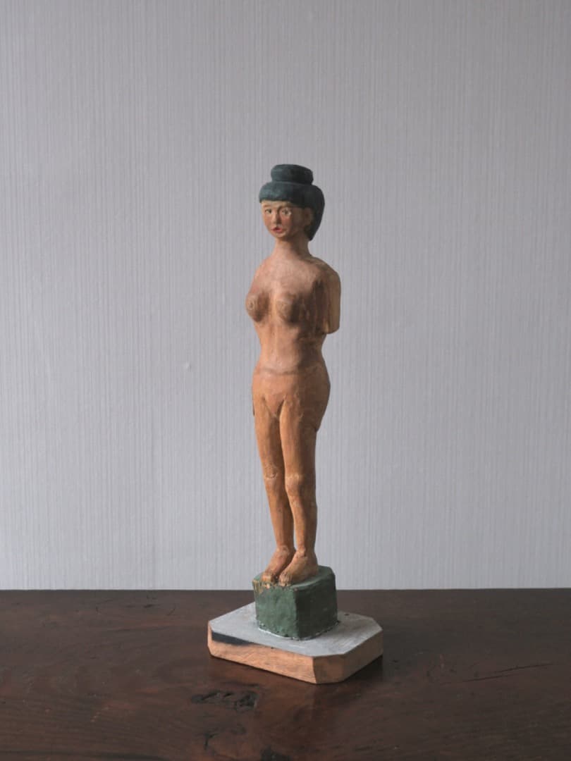 立位の裸婦　木彫　古物　人形　置物　民藝　オブジェ　古道具　13