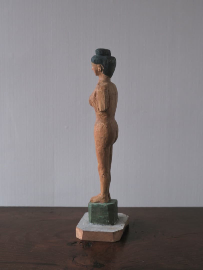 立位の裸婦　木彫　古物　人形　置物　民藝　オブジェ　古道具　13