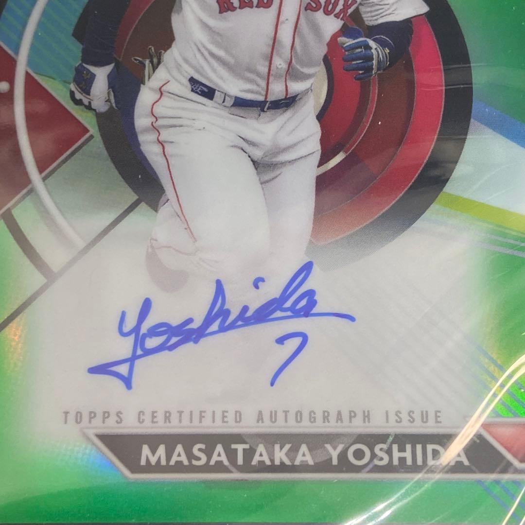 Topps chrome レッドソックス 吉田正尚 直筆サインカード 99枚限定