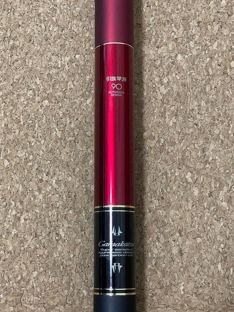 中古品】 がまかつ がま鮎 パワースペシャルⅣレッド 引抜早瀬90