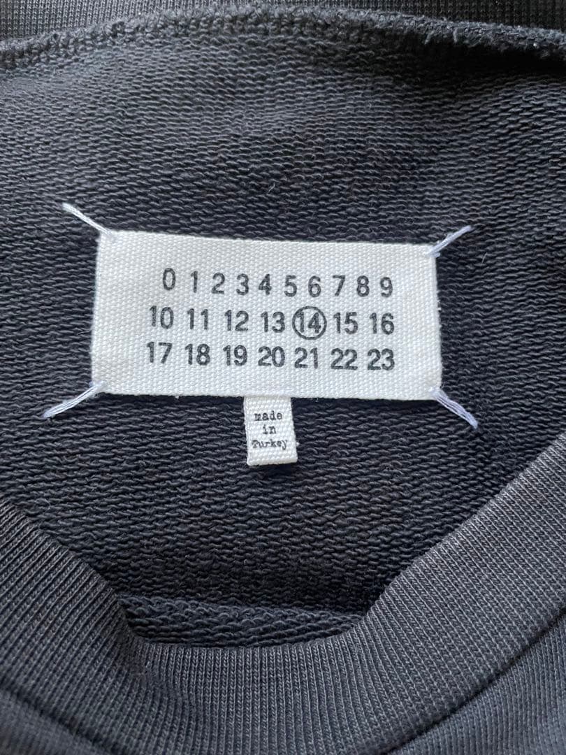 maison margiela エルボーパッチ スウェット ブラック