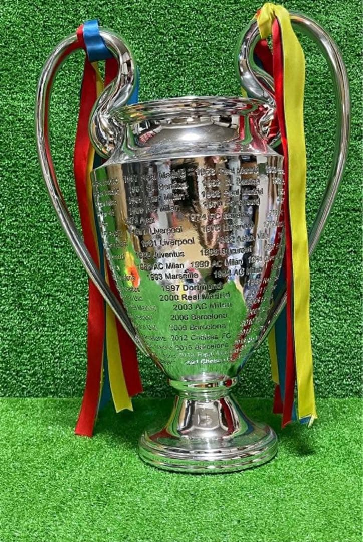 UEFAチャンピオンズリーグトロフィー、歴代優勝クラブ名刻印、 - メルカリ