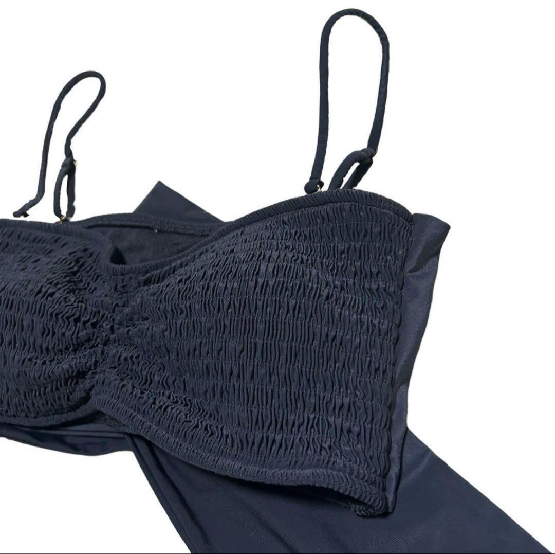 【美品】anuans シャーリングバックタイセットアップ