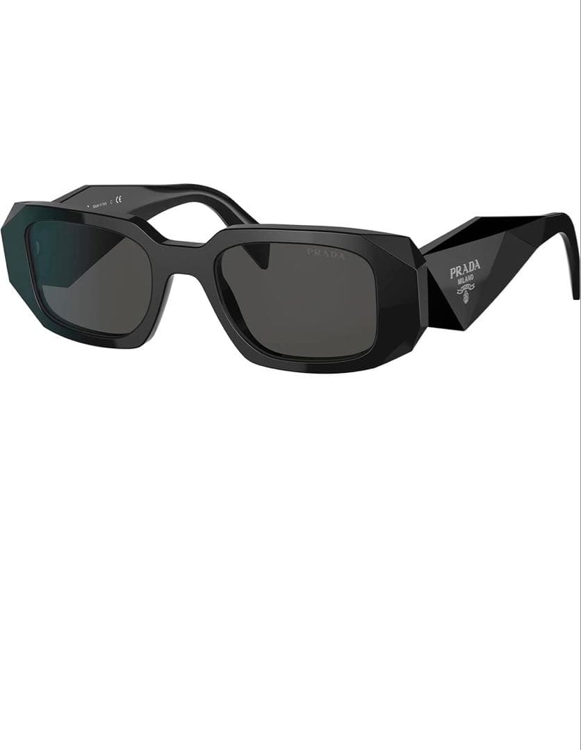PRADA ブラック サングラス 多角形フレーム