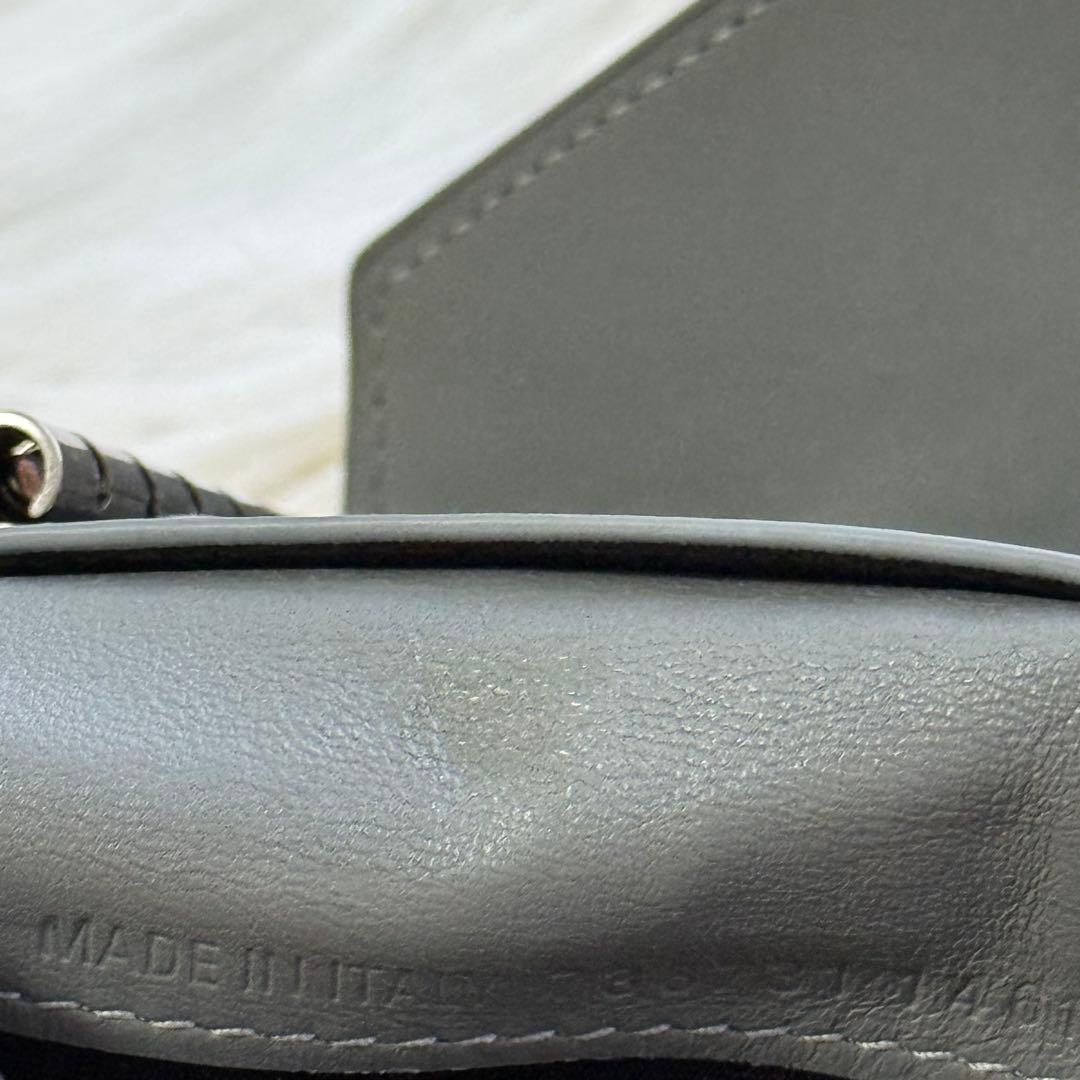 バレンシアガ キーケース 6連 レザー グレー