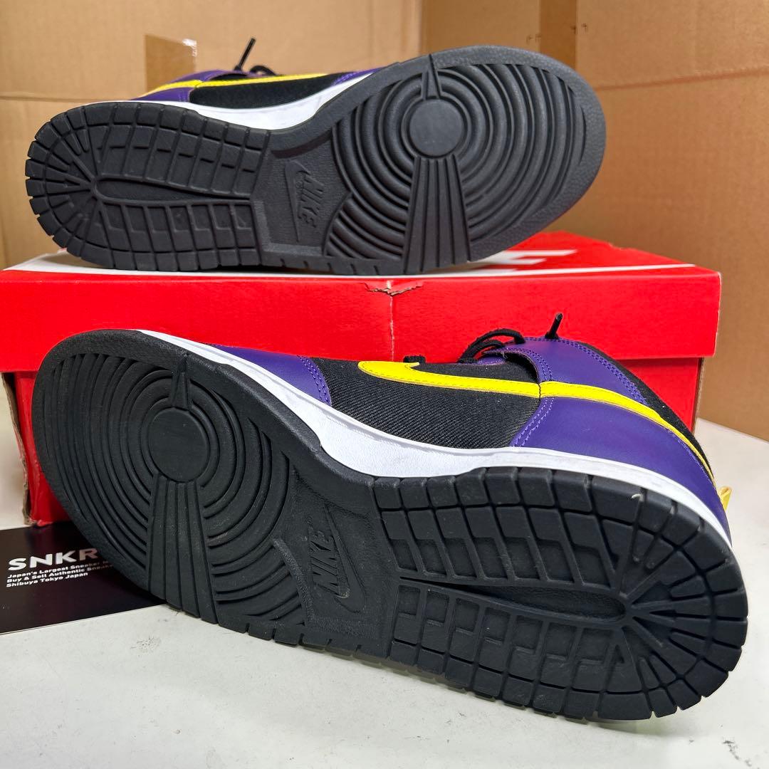 KDN04【使用1度のみ美品】ダンク ハイ レイカーズ EMB 28.0cm