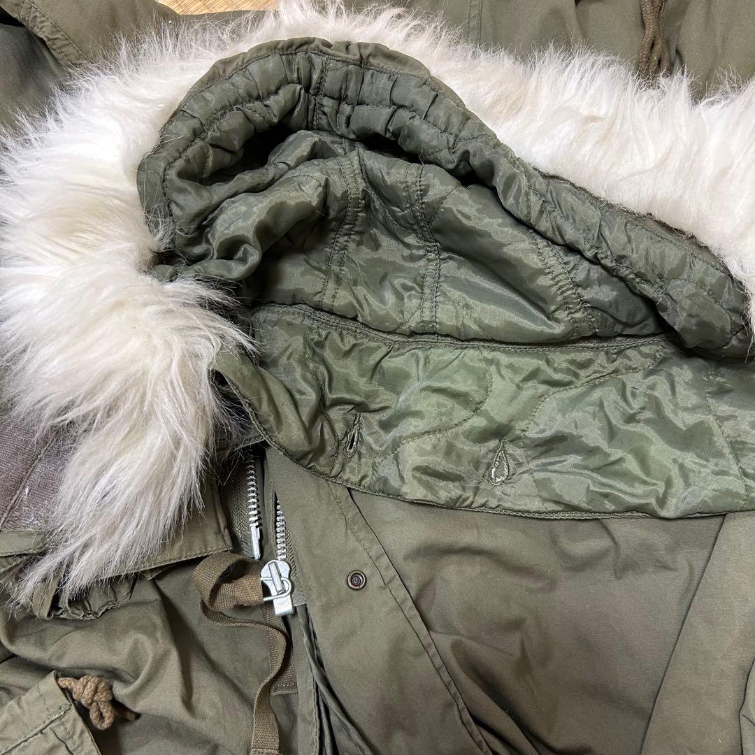 【フード、ライナー付き】HOUSTON モッズコート　サイズ:M ヒューストン