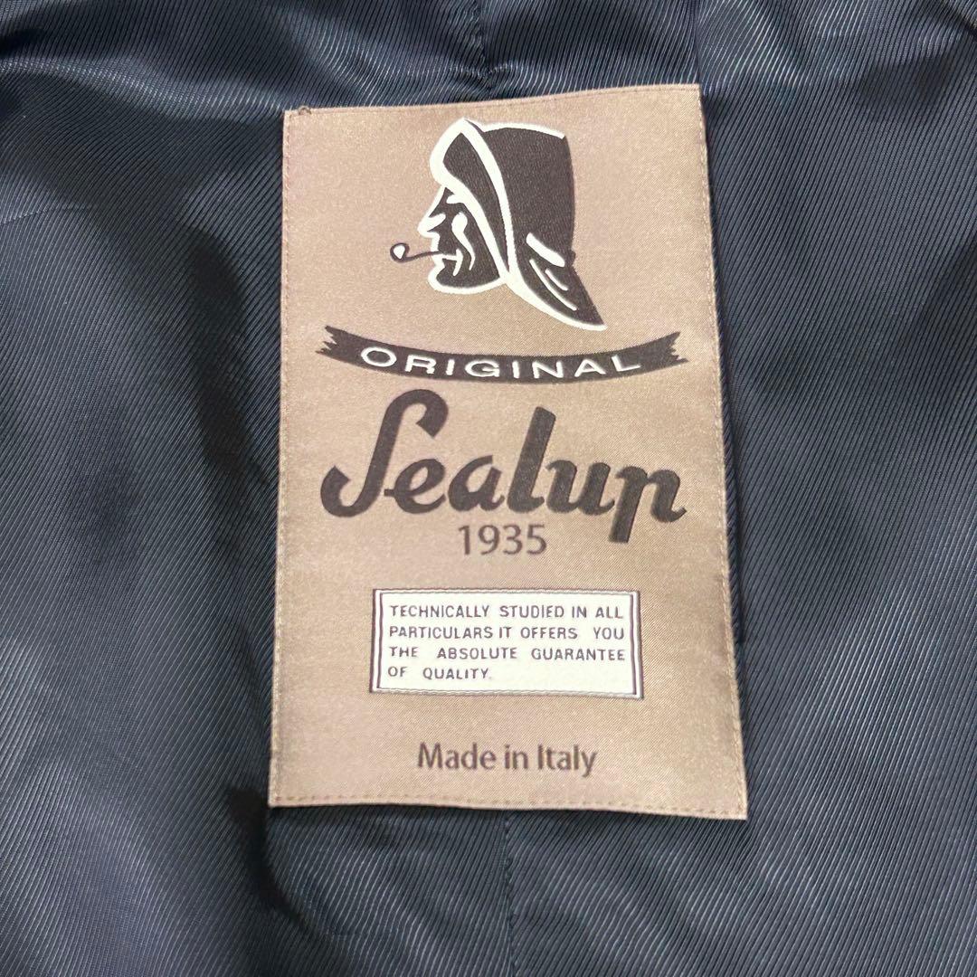 美品 希少 シーラップ ハウンドトゥース ステンカラーコート54バルカラーコート