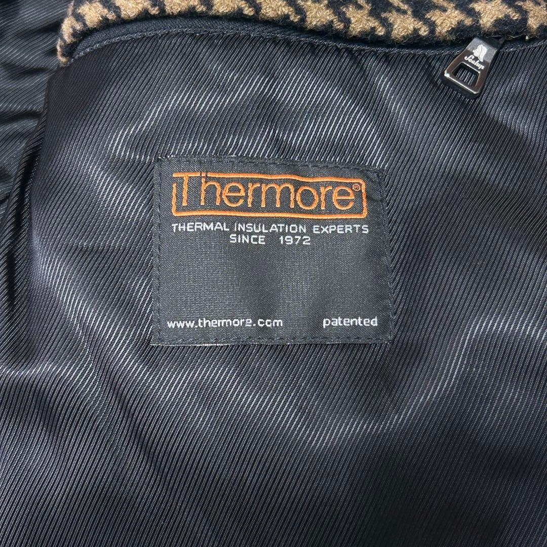 美品 希少 シーラップ ハウンドトゥース ステンカラーコート54バルカラーコート