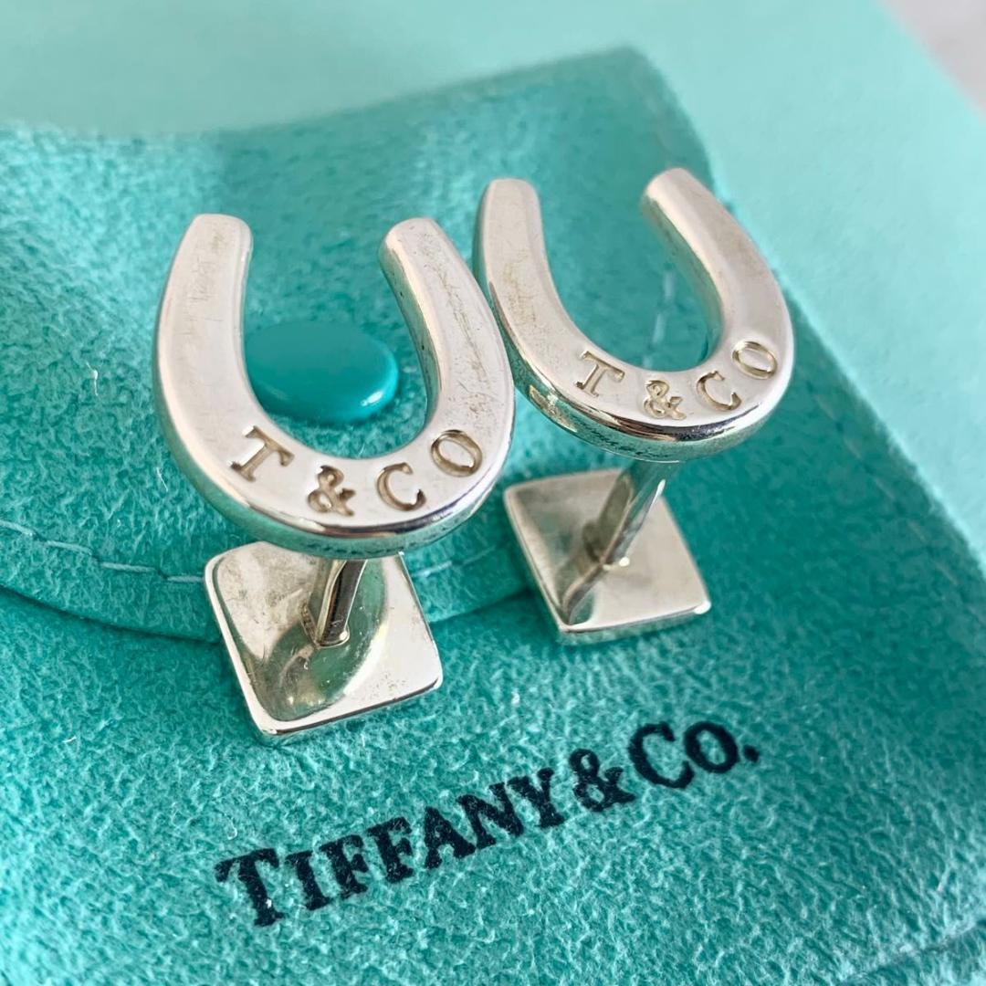 ティファニー 希少 ホースシュー カフリンクス カフス 925 蹄鉄 S54e