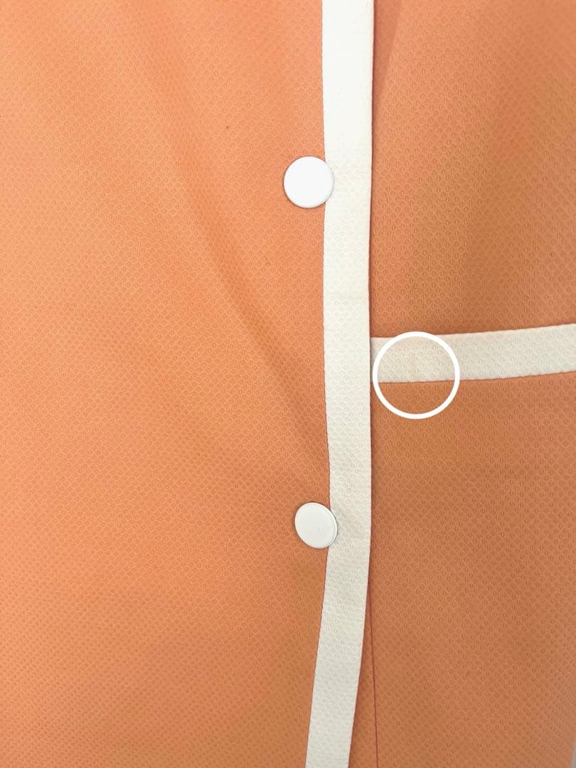 クレージュ21 レトロなオレンジ ダブルブレスト ミニワンピース 半袖サイズ40