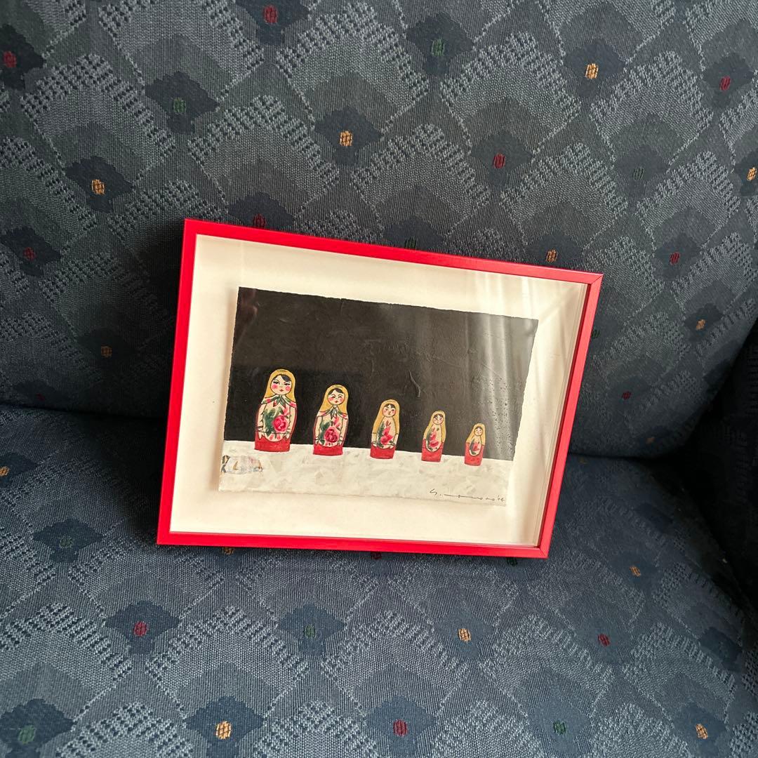 マツモトヨーコ ドローイング 絵画 「北の国から」 マトリョーシカ