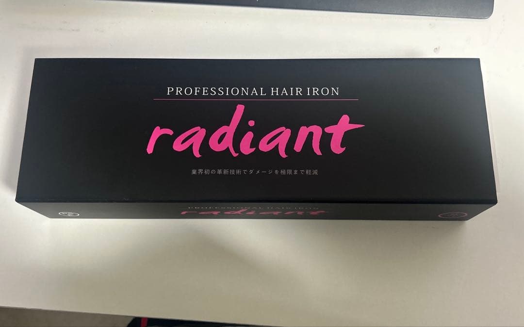 radiant professional hair iron レッド