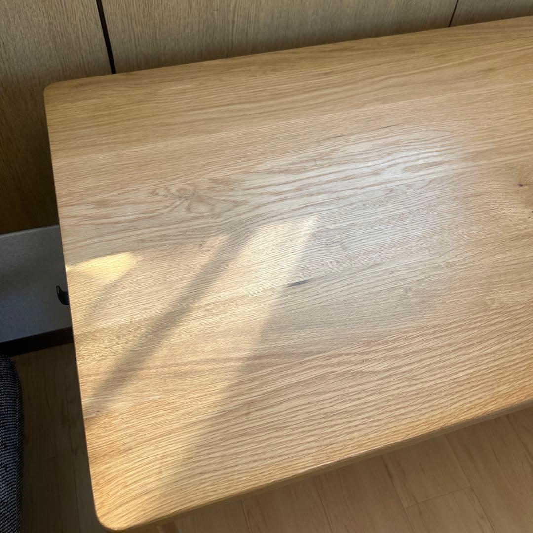 【美品】無印良品　オーク無垢材デスク　1100×550×700