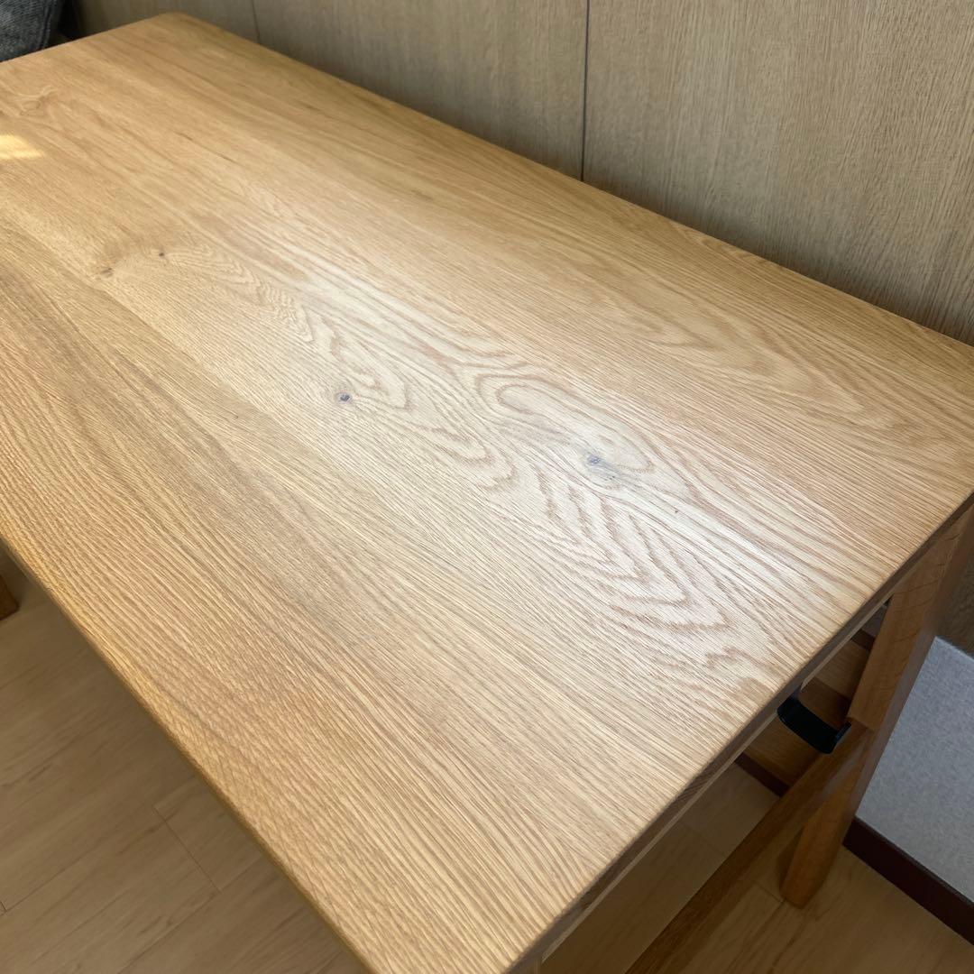 【美品】無印良品　オーク無垢材デスク　1100×550×700