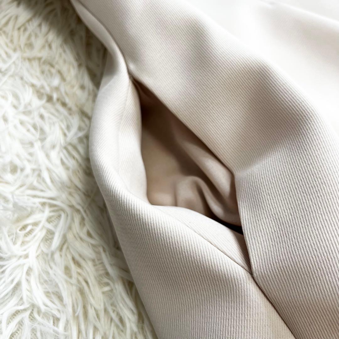 美品✨セルフォード ツイストカシュクールワンピース ひざ丈 ベージュ 34