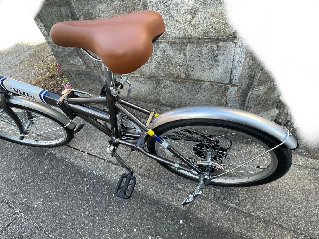Ville 折りたたみ自転車 黒と銀