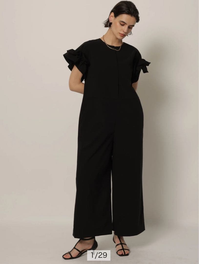 cadune 大人気 黒 オールインワン 34サイズ