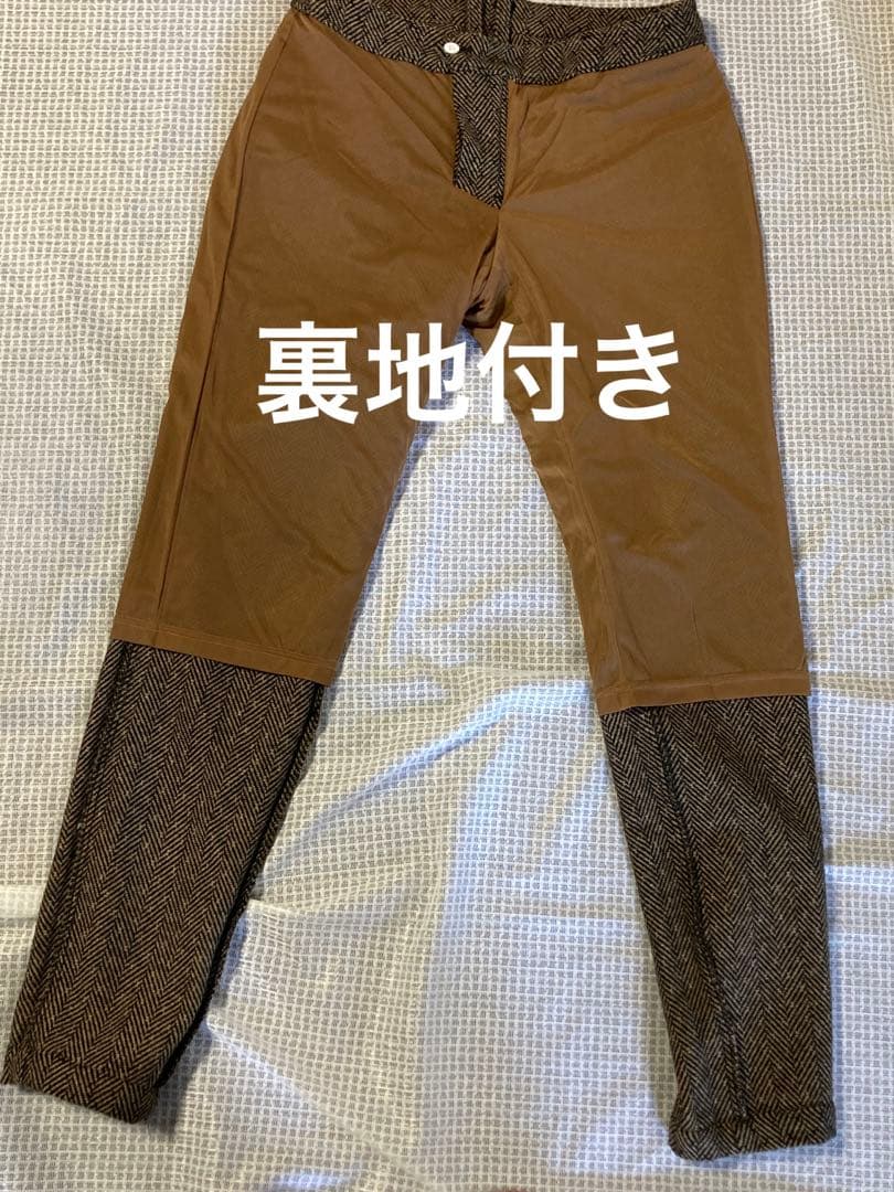 ジャックバニー　千鳥茶系ツイードパンツ2サイズ