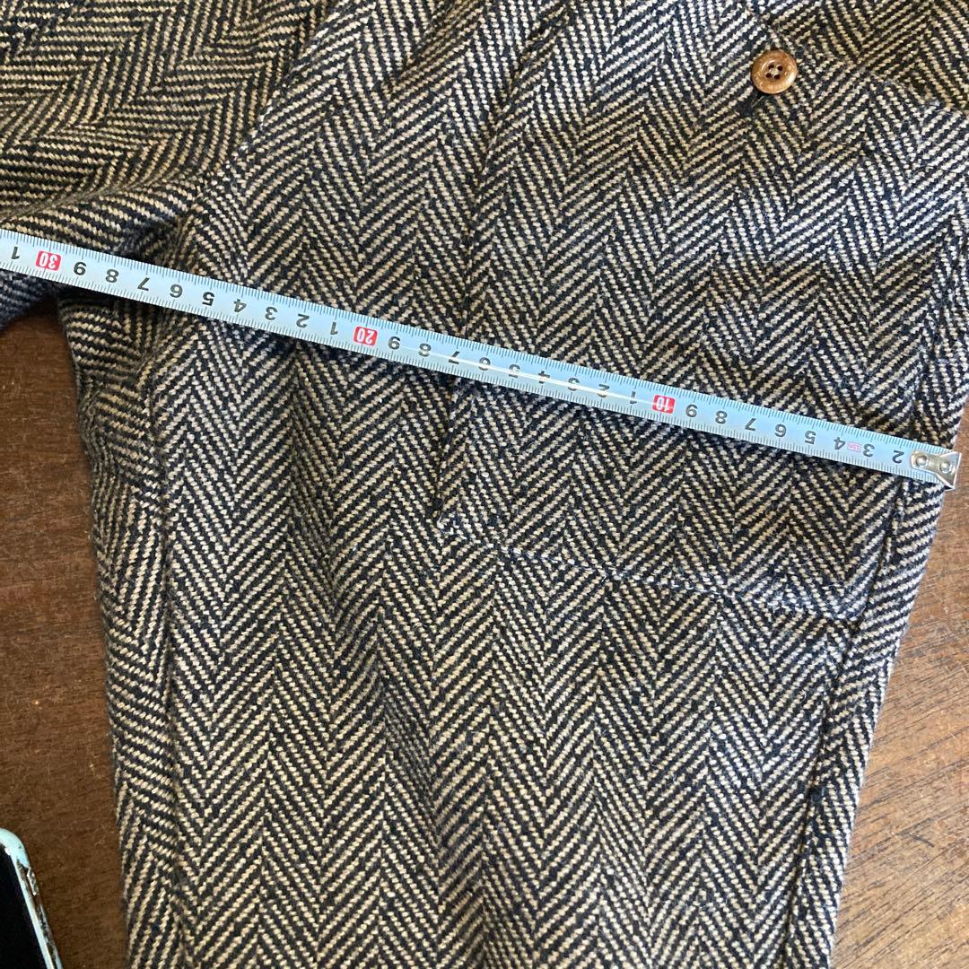 ジャックバニー　千鳥茶系ツイードパンツ2サイズ