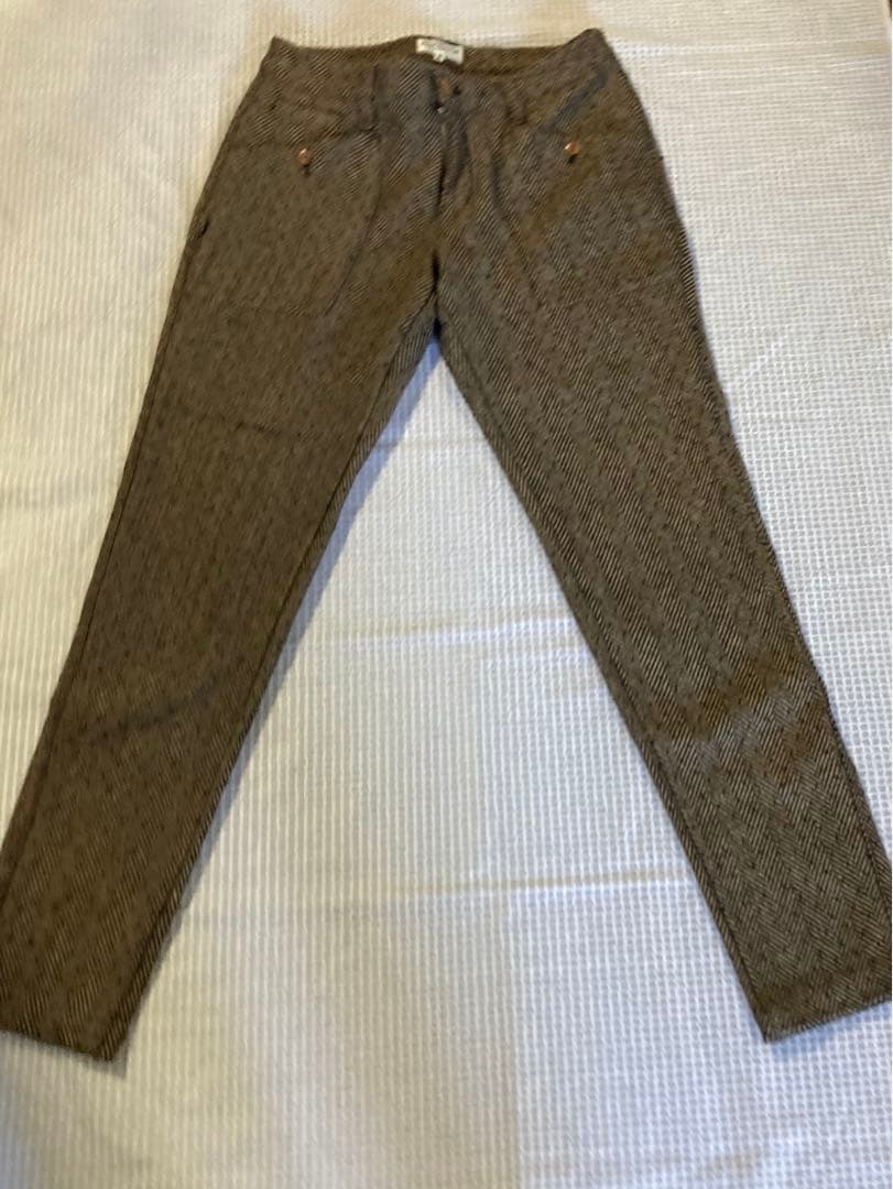 ジャックバニー　千鳥茶系ツイードパンツ2サイズ