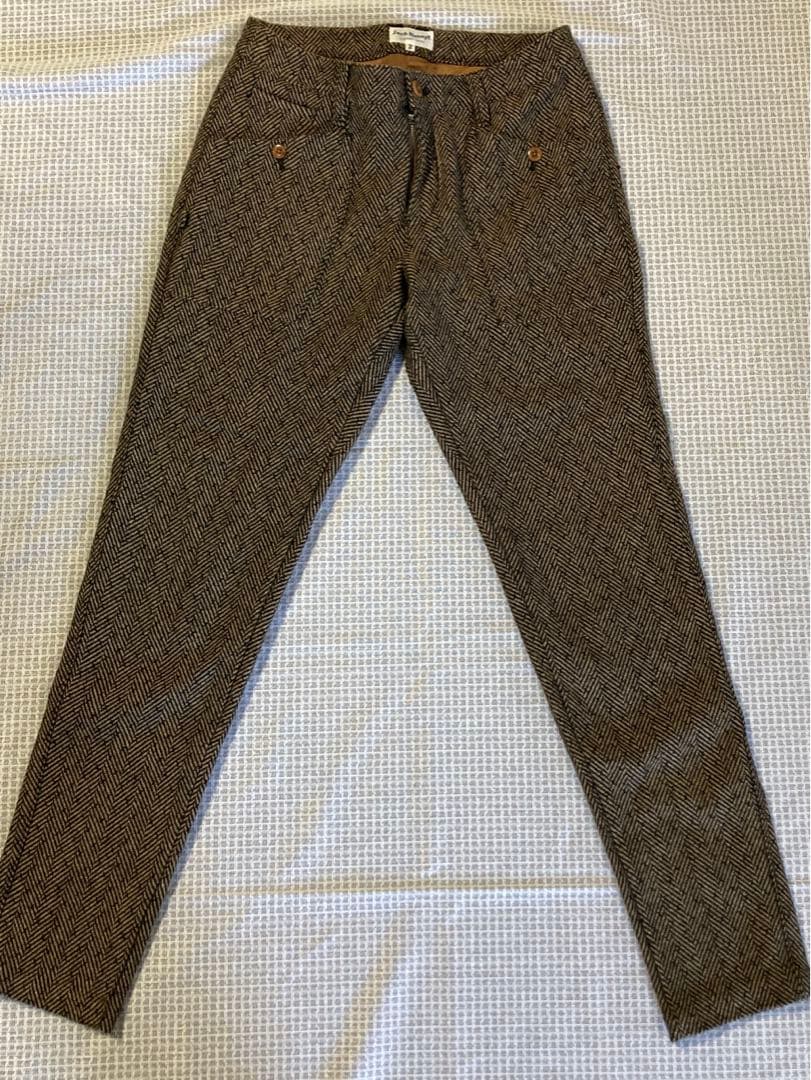 ジャックバニー　千鳥茶系ツイードパンツ2サイズ