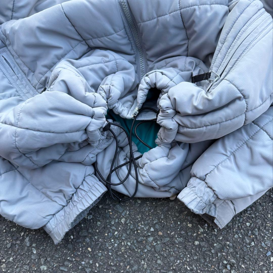 コロンビア hooded puffer jacket グレー テック city