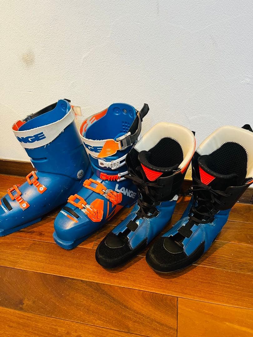 Lange スキーブーツ 青/オレンジ