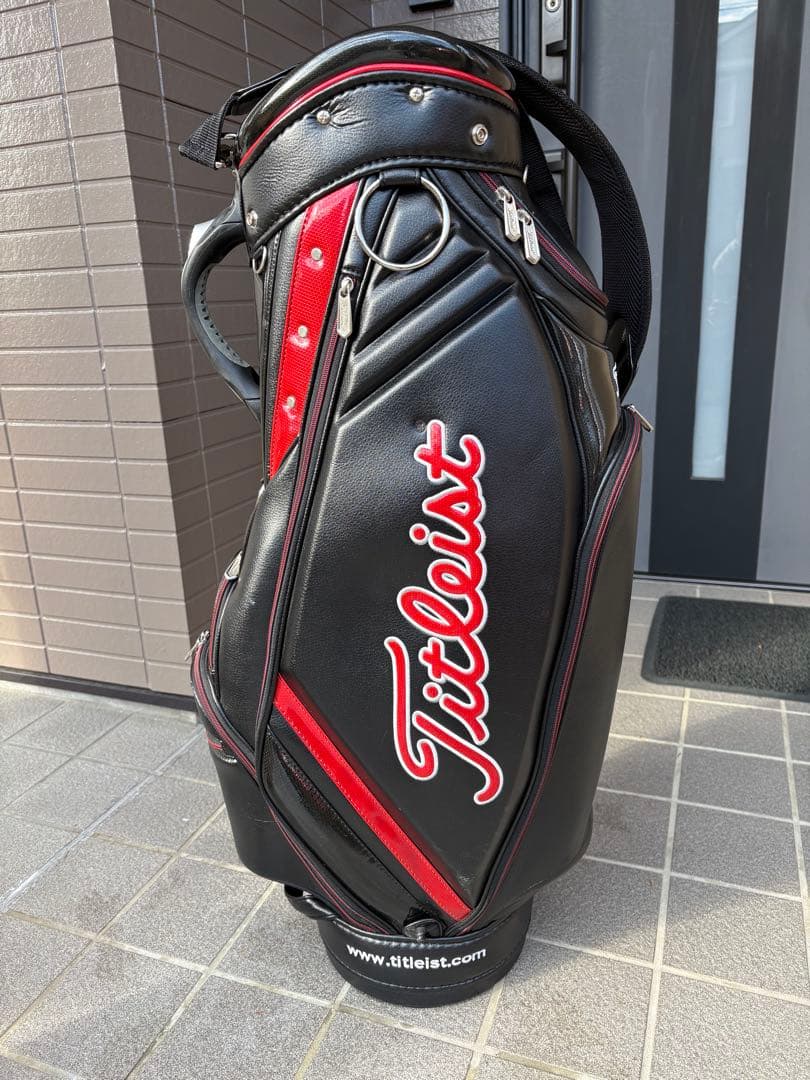 Titleist ゴルフバッグ 黒/赤