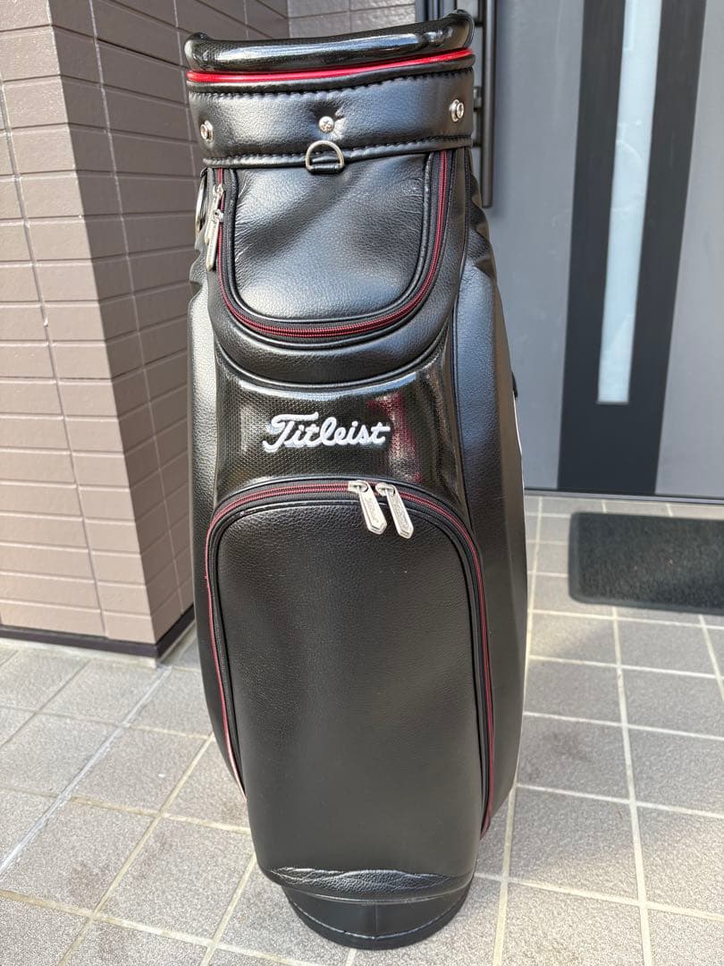Titleist ゴルフバッグ 黒/赤