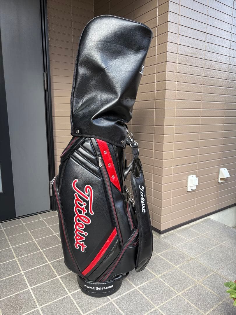 Titleist ゴルフバッグ 黒/赤