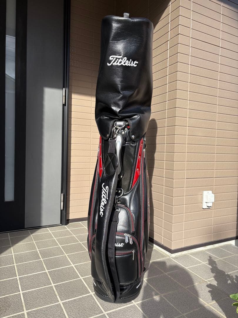 Titleist ゴルフバッグ 黒/赤