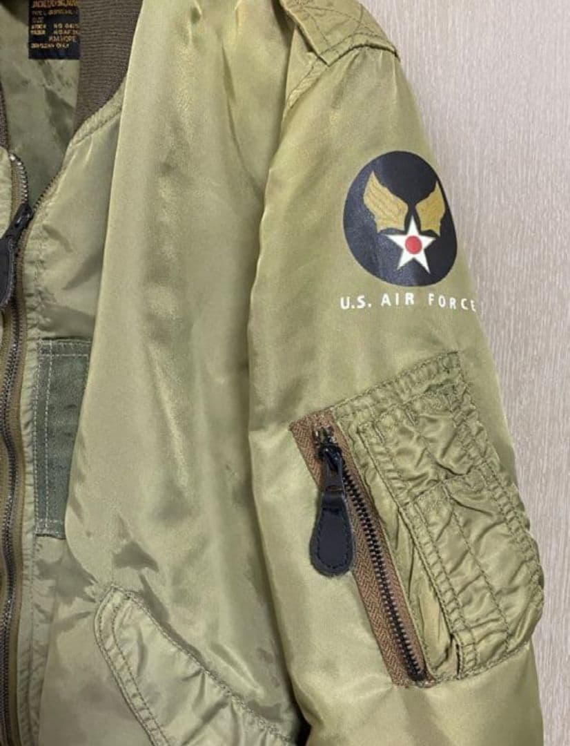 L-2B フライトジャケット ミリタリー オリーブ 薄手（H.M.HOPE）