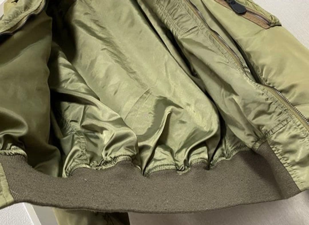 L-2B フライトジャケット ミリタリー オリーブ 薄手（H.M.HOPE）
