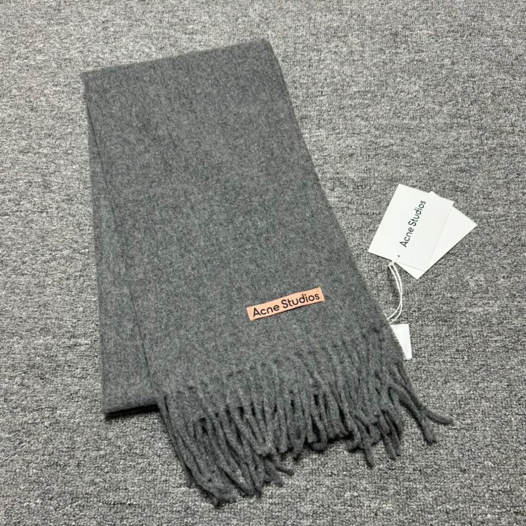 Acne Studios チャコールグレー マフラー