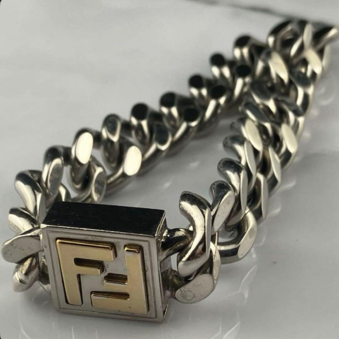 FENDI bracelet zucca フェンディ ズッカ Fロゴ 喜平 - メルカリ